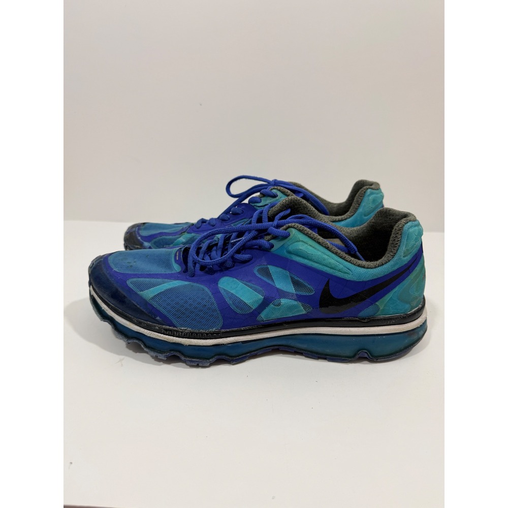Nike Air Max 2012 Running Shoes Men 11 Blue Teal Good 487990-408 Hyperfuse